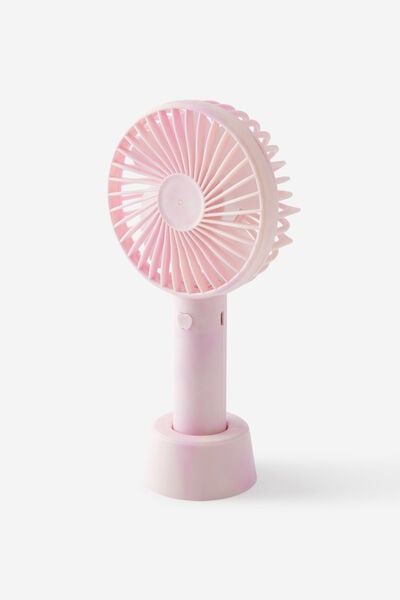 Desktop Fan, PINK SWIRL