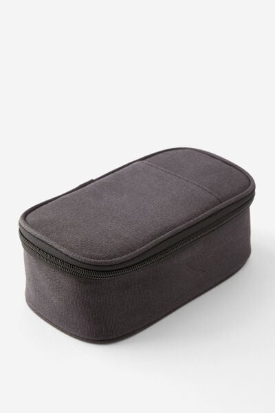 Arlow Pencil Case, SOLID BLACK