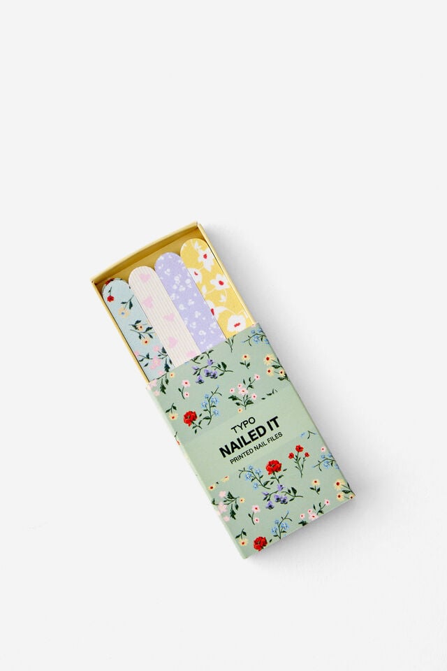 Nailed It Printed Nail Files, FLORAL