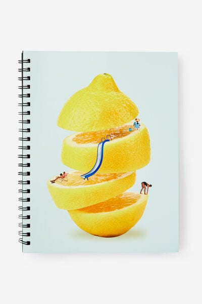 A4 Campus Notebook V2, LEMON SLIDE