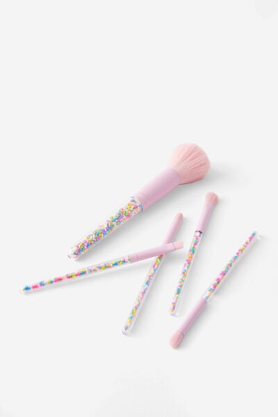Make-Up Brush Set, CANDY STRIPE / PINK BLOSSOM