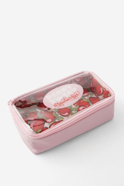 Novelty Shaped Pencil Case, STRAWBERRY PUNNET