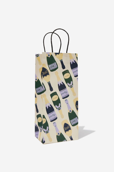 Bottle Gift Bag, BOTTLES ECRU