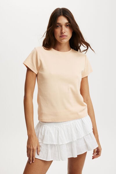 90S Baby Tee, PEACH PUFF