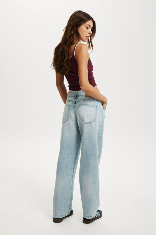Low Rise Straight Jean, MALIBU BLUE