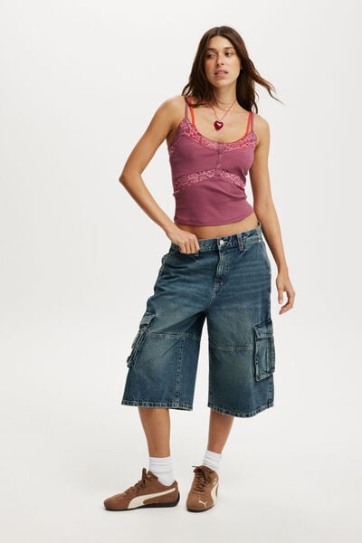 Short - 91 Baggy Denim Jort, BLUE DUSK/CARGO