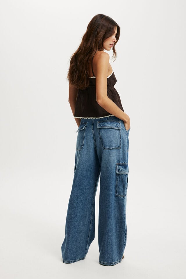 Relaxed Cargo Jean, TIDAL BLUE