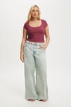 Relaxed Wide Jean, SUNDUNE BLUE - alternate image 1