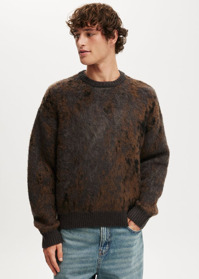 Tricôs - Box Fit Fuzzy Crew Knit